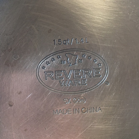 Revere Ware SX stainless with copper disk bottom 1 1/2 quart - Picture 3 of 9